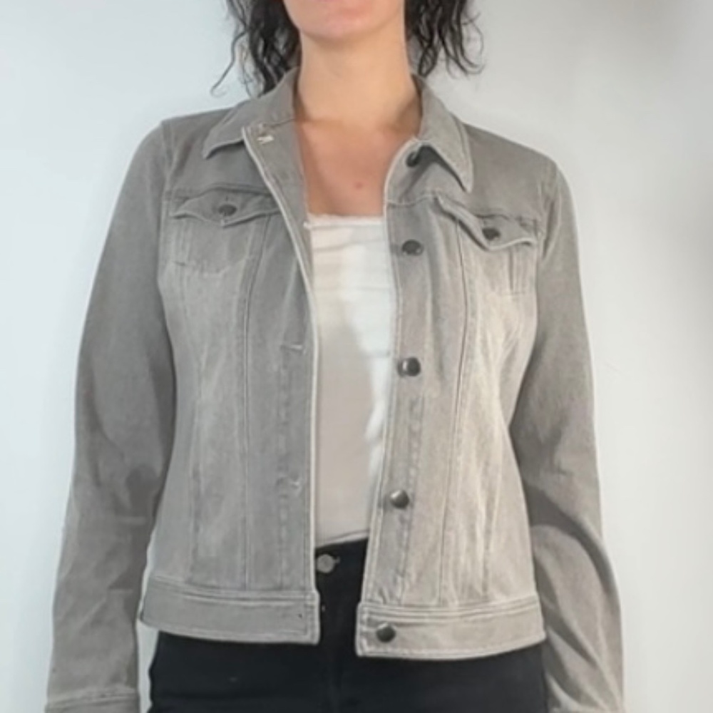 Charter Club Gray Denim Jacket 🤍✨ M